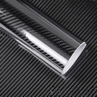 贴纸摩托车顶5D碳纤维3D耐磨亚光亮光膜黑色 汽车中控内饰改装