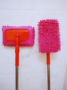 擦天花板墙面瓷砖伸缩家用厨房不锈钢平板拖把打扫卫生除尘工具