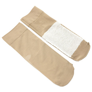 春秋季天鹅绒短筒对对袜加厚棉底按摩防滑防勾水晶丝袜子女士舒适