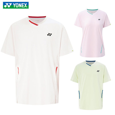 2026新款YONEX尤尼克斯羽毛球服男女款运动速干短袖25/151326TCR