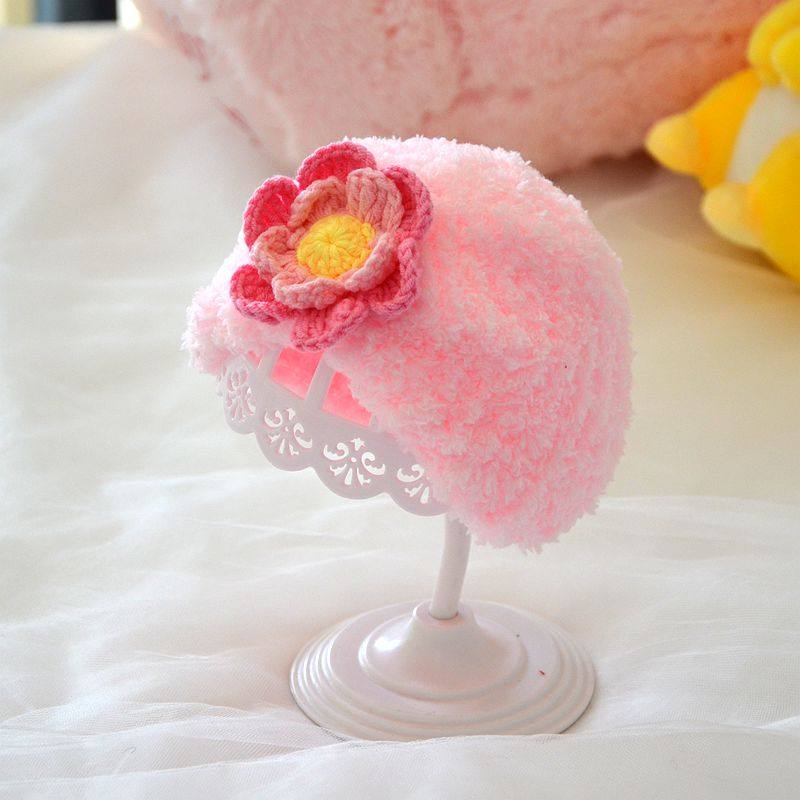 婴幼儿无骨胎帽秋冬季花朵印度帽