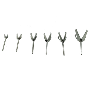 钛钢耳钉空托四爪爪镶空托耳钉钻托不锈钢防过敏diy耳钉托配件