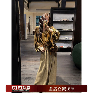 子女秋冬休闲毛呢裤 阔腿裤 寻野 宽松bf慵懒风 甜甜粉丝专享