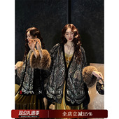 呼呼专享 维多利亚 巨好看 初冬重工满幅珠绣毛袖 袍子