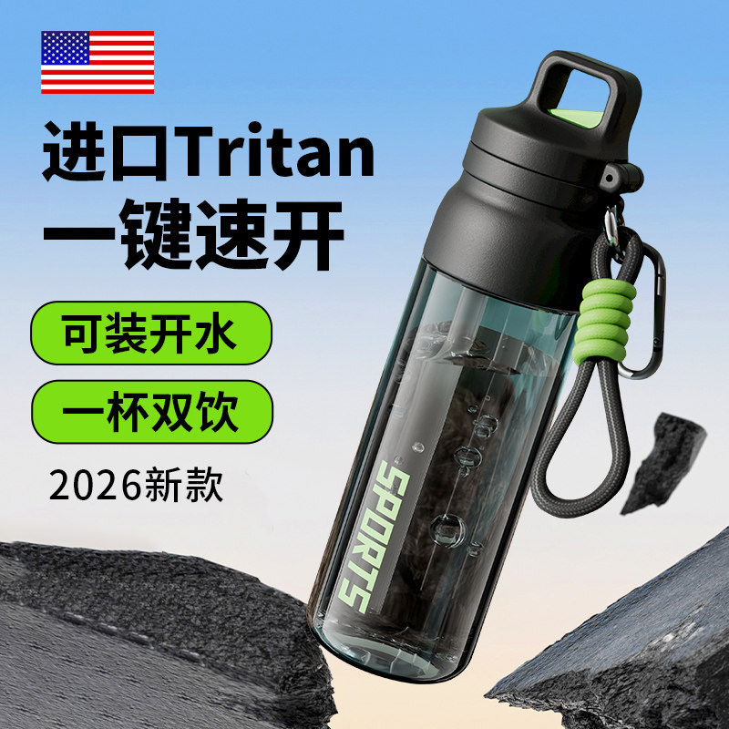 【进口TRITAN材质】一键速开水杯图片