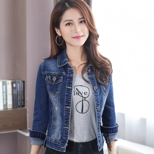 Tide, джинсовая весенняя куртка, приталенный короткий бюстгальтер-топ, коллекция 2022, в корейском стиле, популярно в интернете
