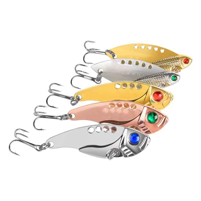 路亚饵VIB迷你远投柳叶亮片装翘嘴鲈鱼鲅鱼马口金属仿真饵假饵