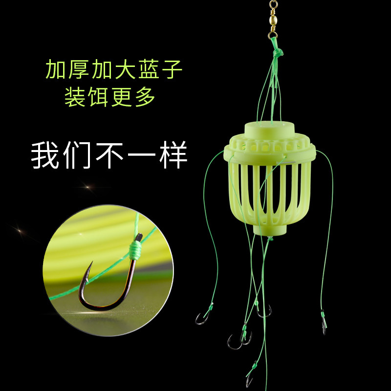 鲢鳙钓组线组钓鱼水怪钓笼浮钓灯笼爆炸钩钓大头鱼白鲢专用鱼钩