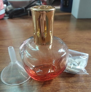 法国香薰瓶琥珀色玻璃香薰瓶点火香薰灯熏香炉香熏灯精油灯催化瓶