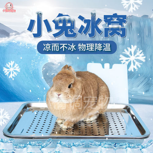 龙猫兔子降温不锈钢荷兰猪冰垫