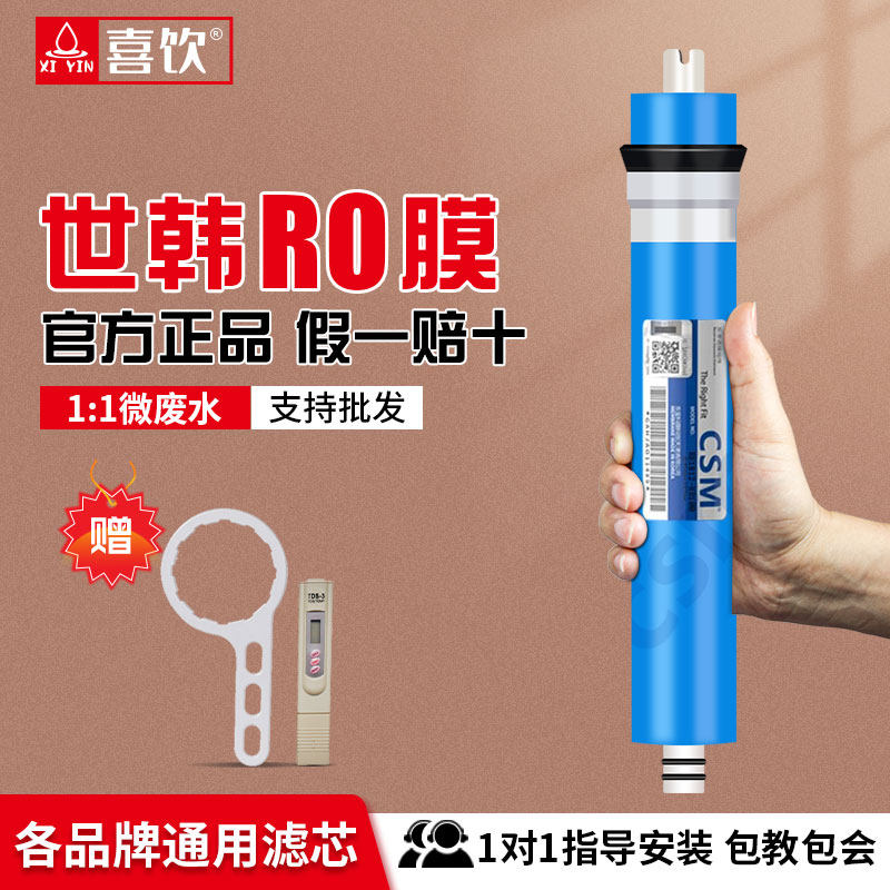 CSM世韩反渗透RO膜商用纯水机滤芯RE2512-200/2812-300/3012-400G