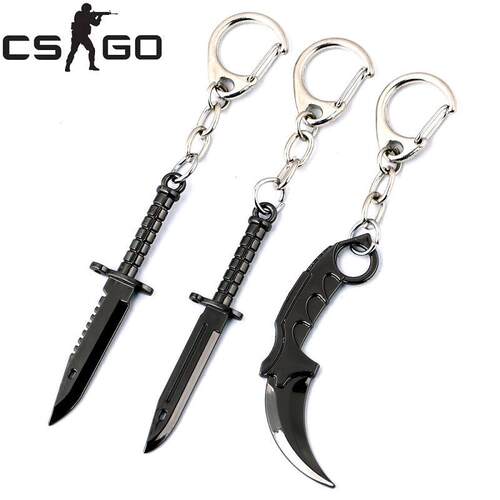 csgo钥匙扣周边反恐精英Karambit游戏刀爪子刀瓦罗兰特二次元书包