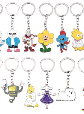 传说之下周边UT游戏Undertale Sans钥匙扣书包挂件娃娃饰品