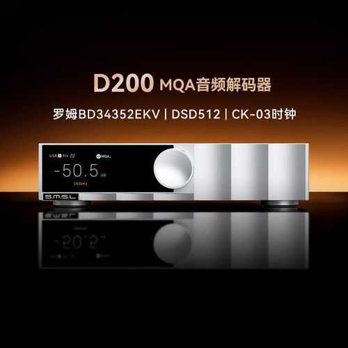 SMSL双木三林D200专业高音质解析发烧蓝牙音频解码器hifi桌面台机