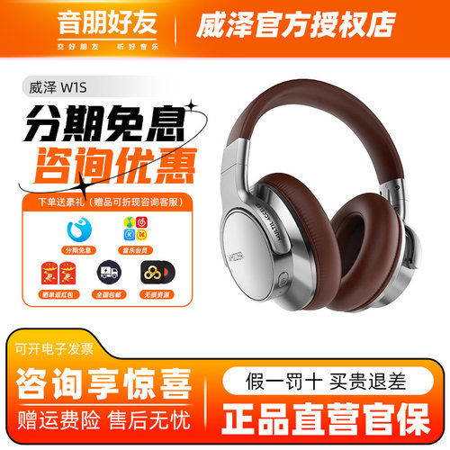 W1S主动降噪头戴式电脑耳机