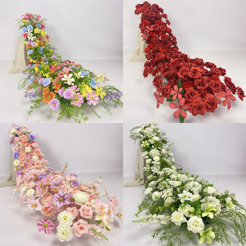 婚庆瀑布桌花仿真花摆件