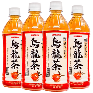日本进口SANGARIA三佳丽一休茶屋无糖乌龙茶饮料网红饮料500ml/瓶