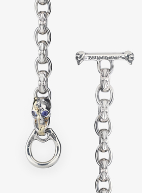 十字架手链BWL纯银复古坦桑石