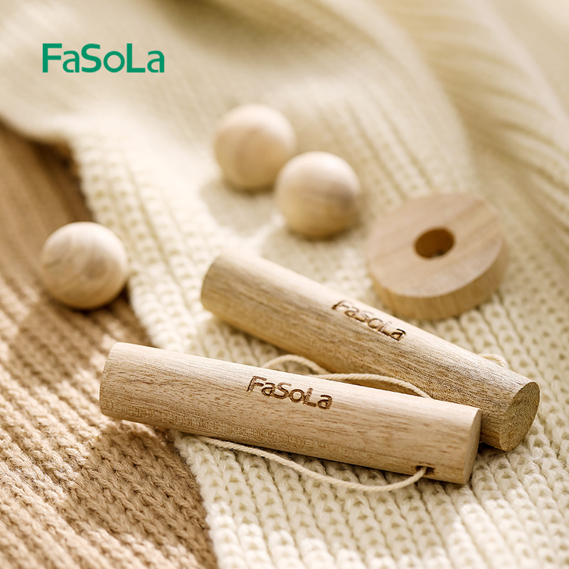 FaSoLa衣柜防虫香樟木条木圈木球