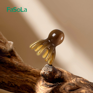 FaSoLa八爪鱼按摩梳章鱼头部头皮经络疏通神器便携式头疗专用梳子