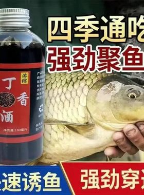 丁香酒荔枝诱中药酒野钓四季高浓度山奈酒钓鱼红糖酒果酸红虫液