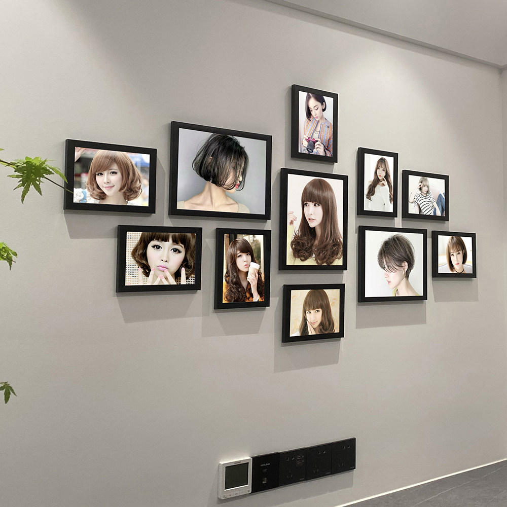 2025网红理发店发型挂画新款女