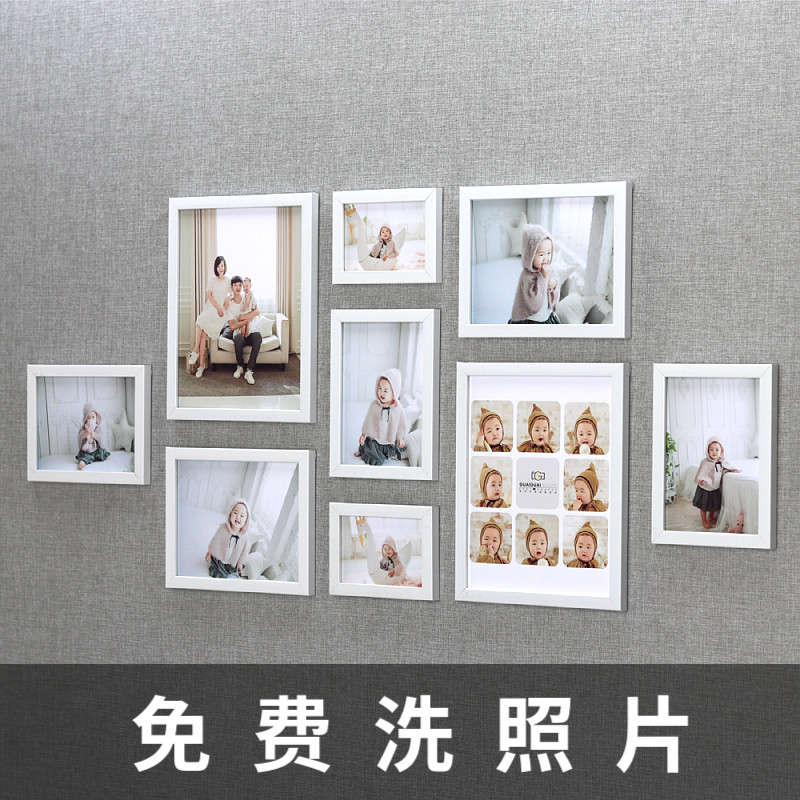 客厅简约照片墙装饰创意