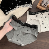 格雷MIU系 三角裤 女生蕾丝高颜值内裤 女士7a级抗菌纯棉裆2026新款