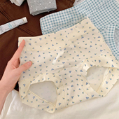 女生绝美高颜值高腰透气舒适无痕纯棉内裤 女士平角全棉 女2026新款