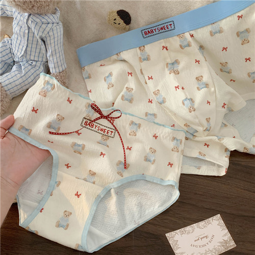 奶呼呼的小熊情侣内裤！