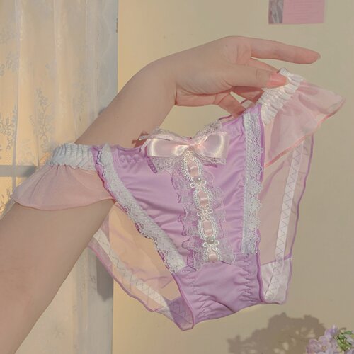 氛围感天花板！甜美蕾丝内内~