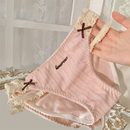 女款 内裤 纯棉7a级抗菌2026新款 高颜值女生纯欲性感蕾丝女士三角裤