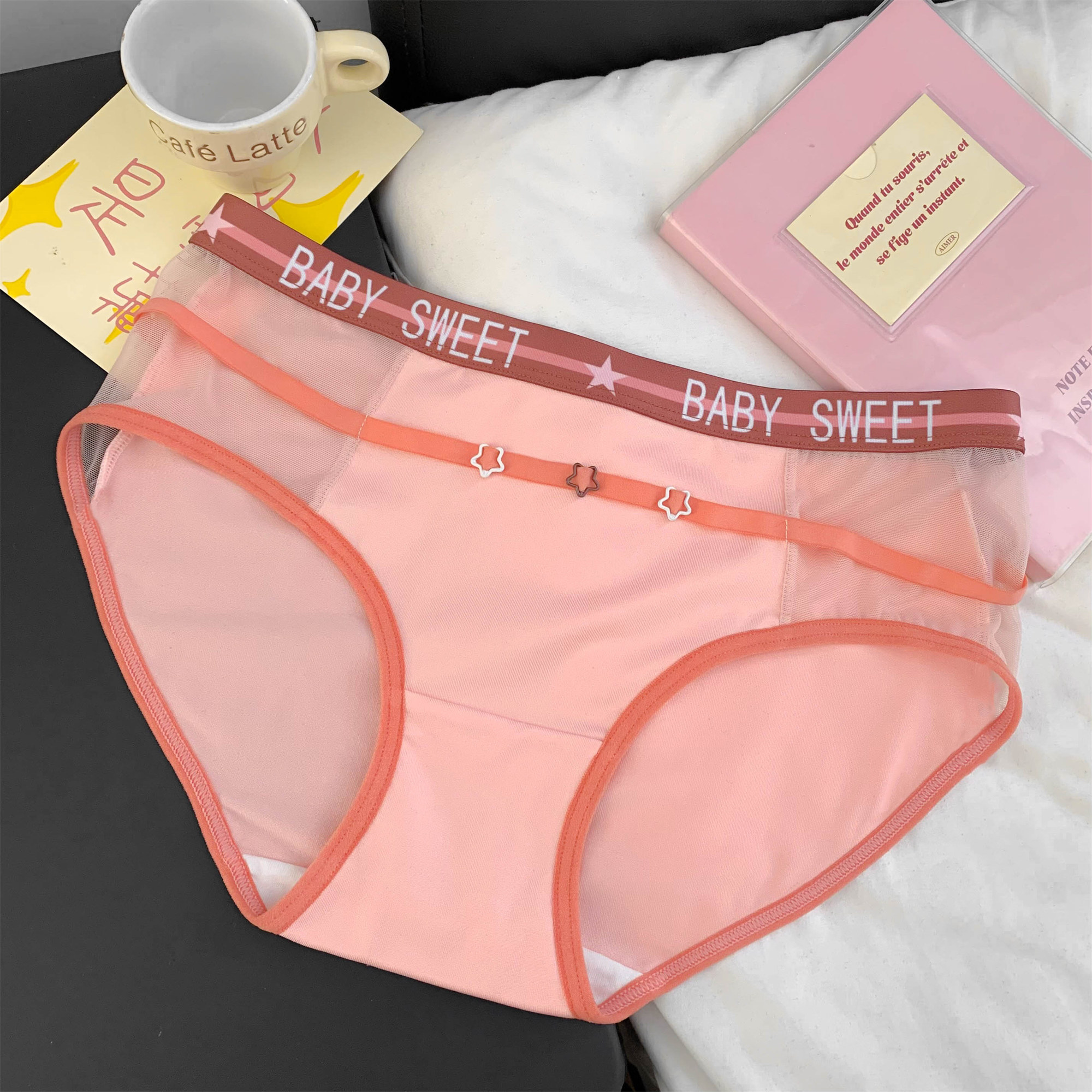 叛逆辣妹~多巴胺纯欲网纱女士高弹舒适性感透气内裤女生2026新款,女士内衣/男士内衣/家居服,女三角裤,淘宝优惠券,粉丝福利购,淘宝优惠卷