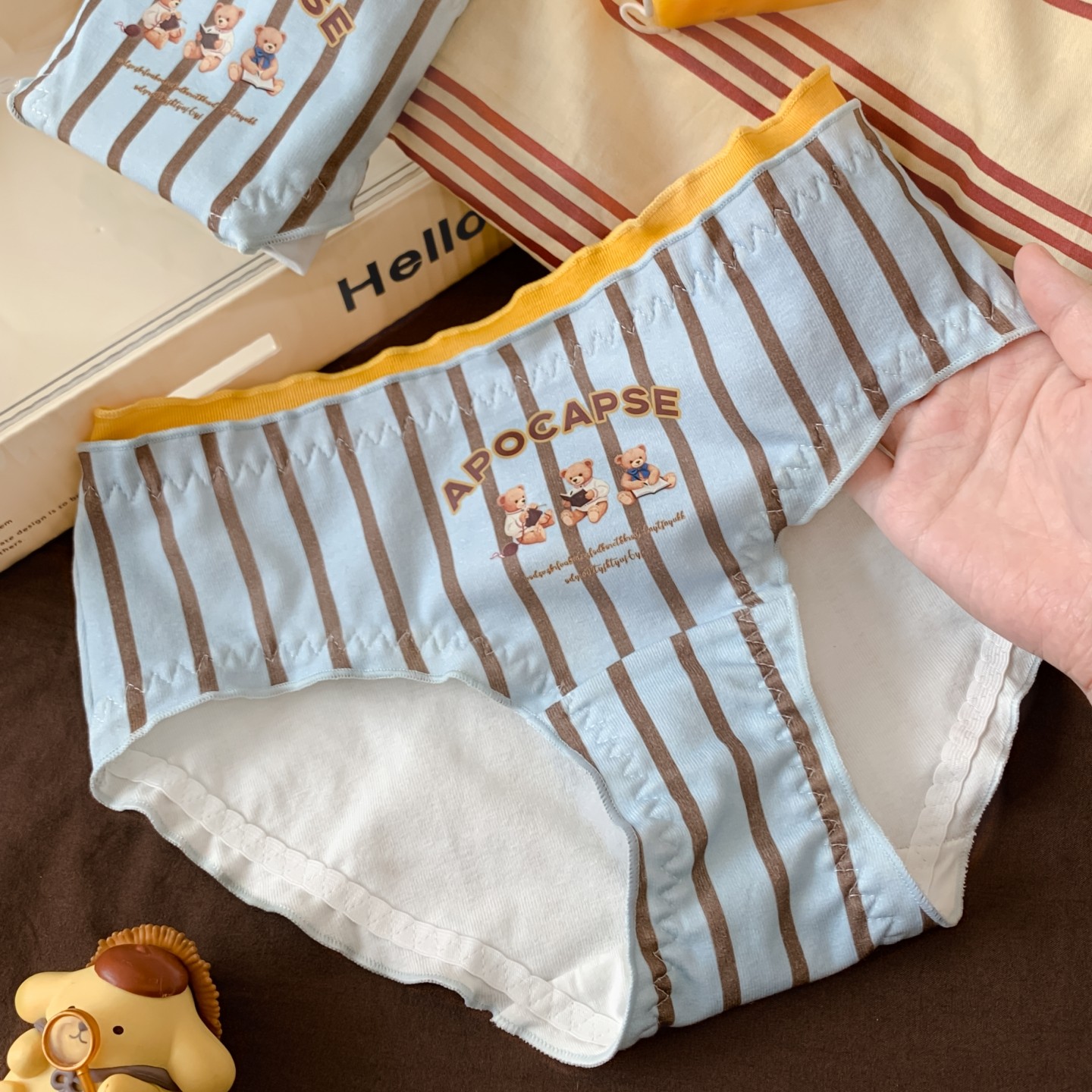 小甜崽 美式复古泰迪熊可爱款女生纯棉内裤女士7a级抑菌裆三角裤,女士内衣/男士内衣/家居服,女三角裤,淘宝优惠券,粉丝福利购,淘宝优惠卷