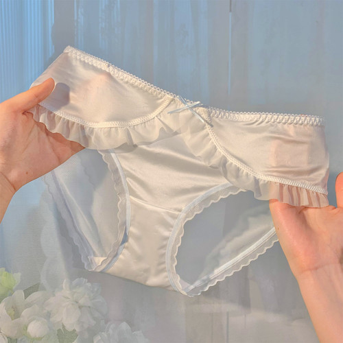 轻奢丝滑缎面甜美少女感内裤
