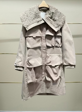 捌正品秋冬大翻领羽绒服外套5OAC12640-240h