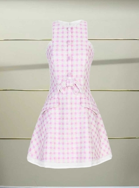 肆正品 25夏格纹连衣裙LF25X21SO317-250