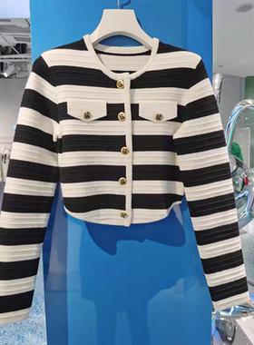 正品RN10106303-240   2024春款毛衣短开衫