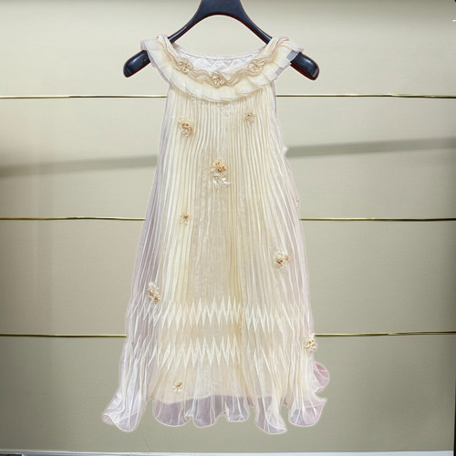 宁正品26夏雪纺褶裥连衣裙LF26X31SO150-260