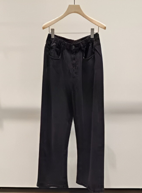 正品2024夏装新品阔腿水洗牛仔裤5O4E10120-240