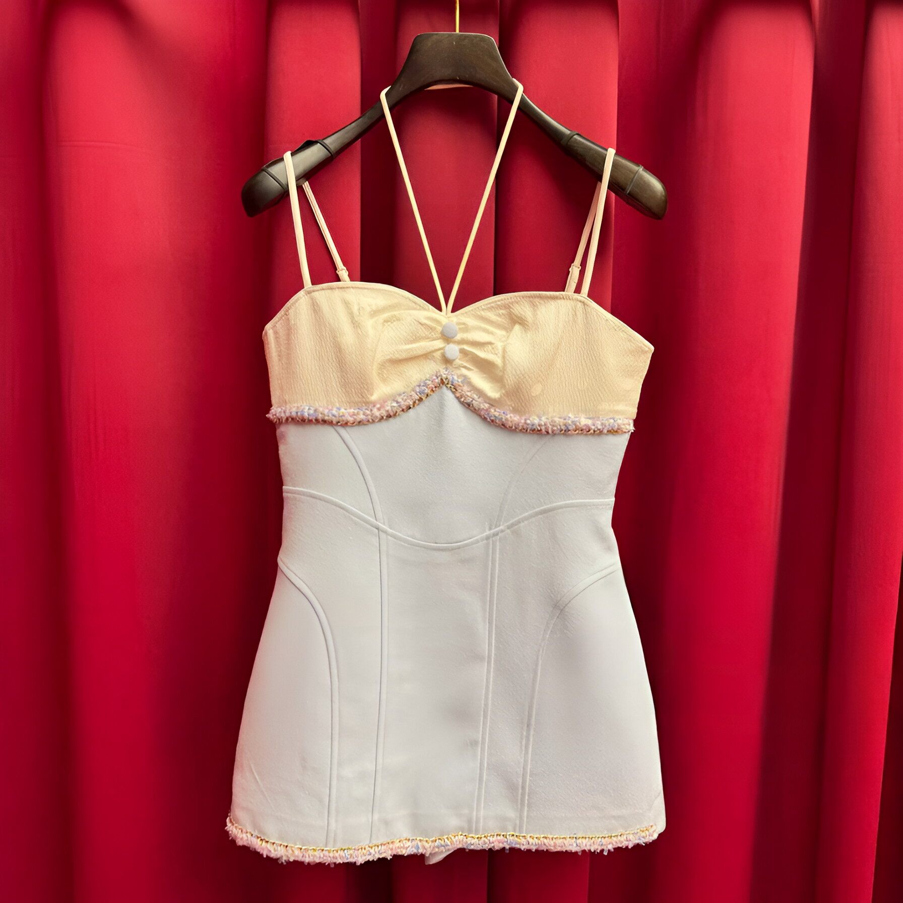 正品 24夏蓝色撞色饰边连体裤LF24X61SL067-240,女装/女士精品,连衣裙,淘宝优惠券,粉丝福利购,淘宝优惠卷