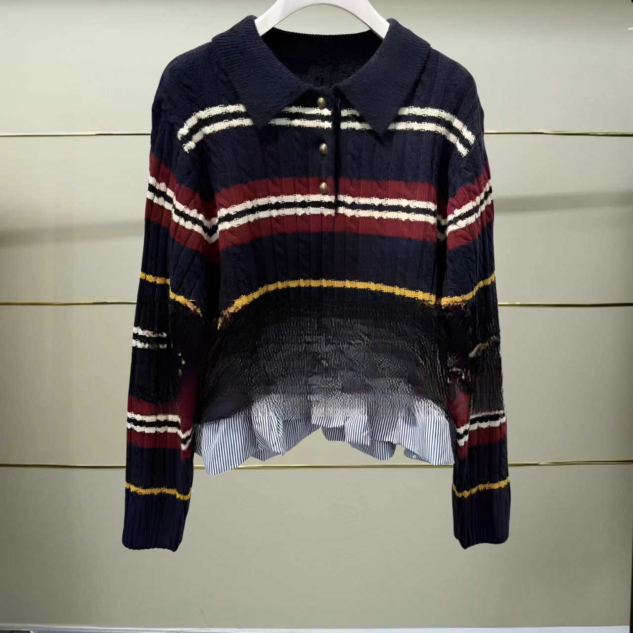 壹正品2025秋长袖针织衫25362M353132-250