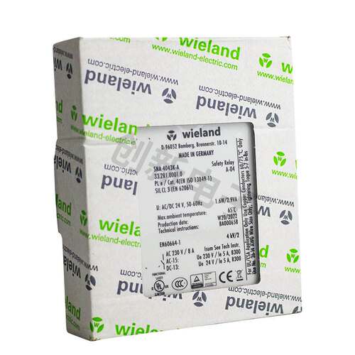 德国威琅Wieland安全继电器SNA4043K-A AC/DC24V SNA 4003K-A