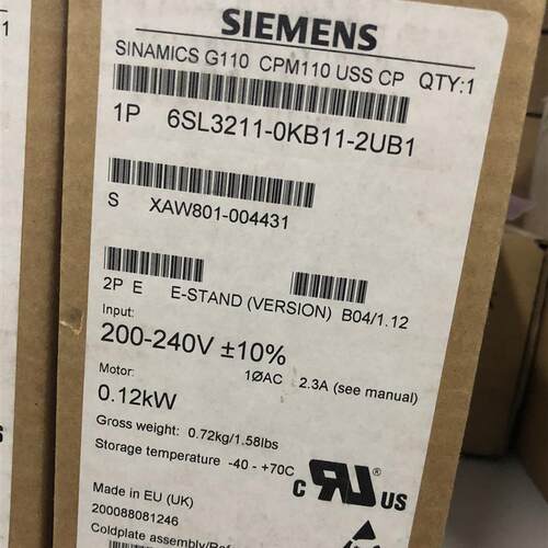 6SL3211-0KB11-2UB1全新原装G110-CPM110交流驱动 200-议价