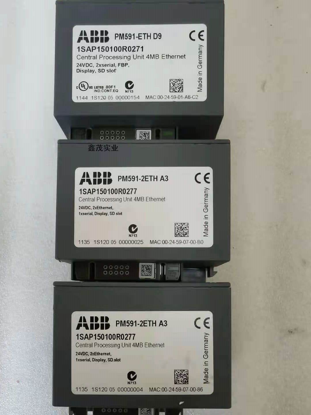 ABB模块PM591-ETH D9  原装现货议价1SAP150100R0271
