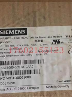 6SL3000-0CE31-0AA0电源电抗器 用于100 kW 基本型电源模块