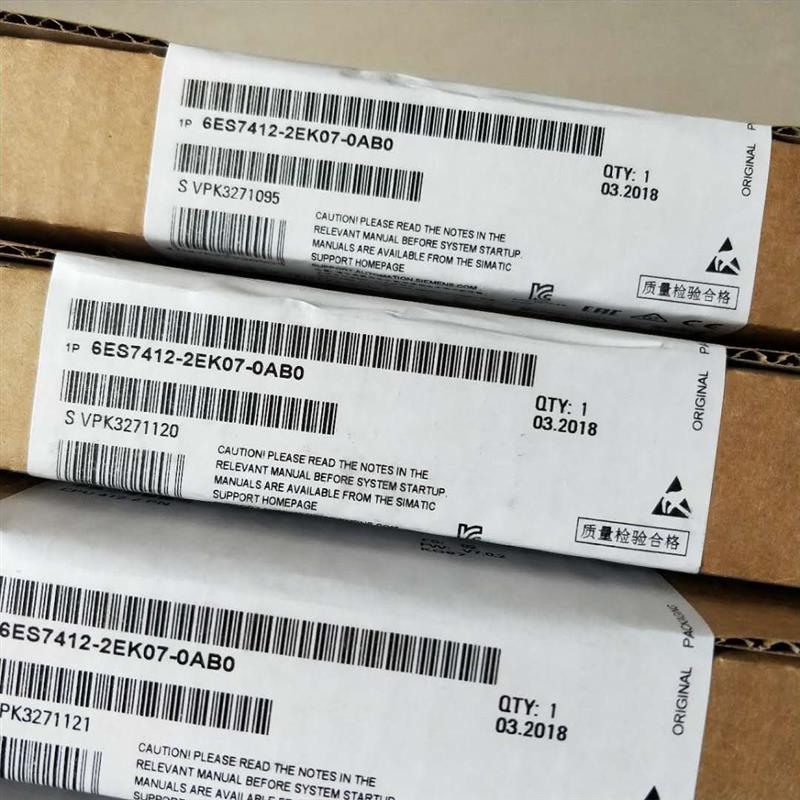 6ES7412-2EK07-0AB0 CPU 412-2 PN 中央处理器6ES74122EK070AB0