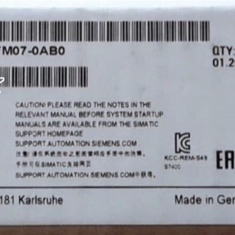 6ES7414-3FM07-0AB0 SIMATIC S7-400CPU414F-3 PN/DP 中央处理器