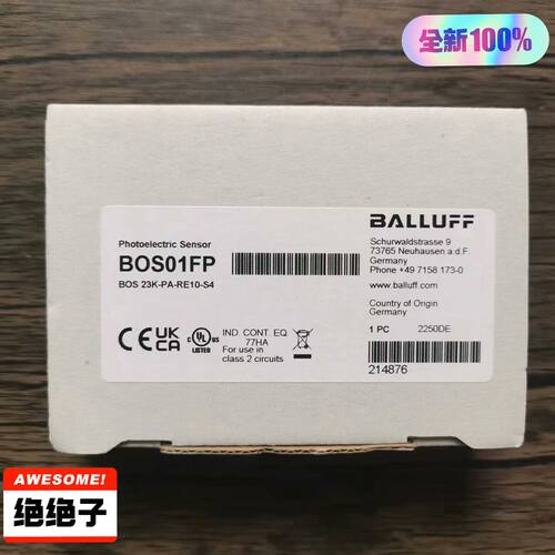 全新原装正品巴鲁夫BOS
