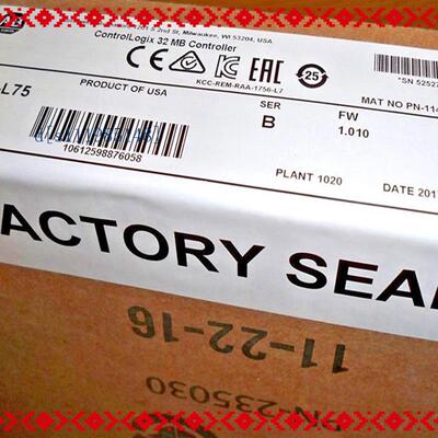 1756-L75 AB PLC ControlLogix系列控制器,全新原装未拆封现货